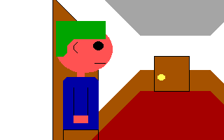 In a hallway